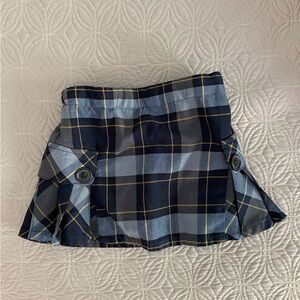 Lands end school uniform plaid skort - classic navy
